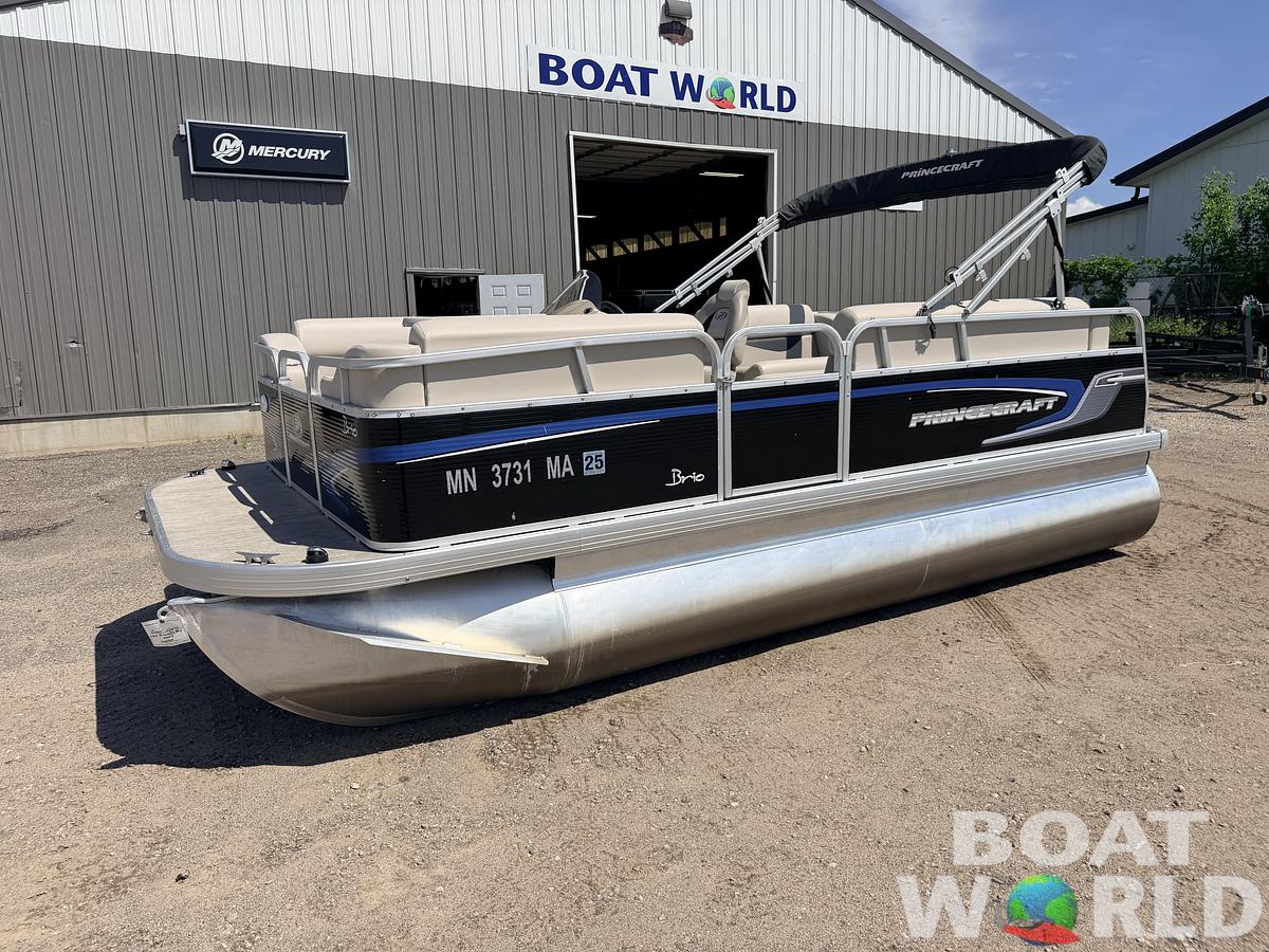Used 2020 Princecraft Brio E 17 Pontoon & Torqueedo Electric Outboard - $19,995