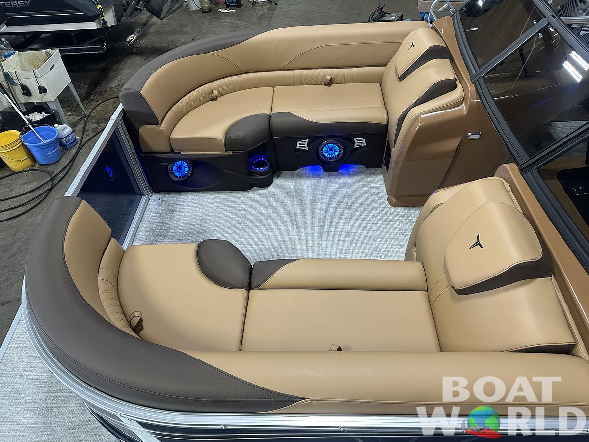 2025 Tahoe Pontoons LTZ 2385 Swingback (VRB) Windshield Tritoon & Honda 4-Stroke EFI