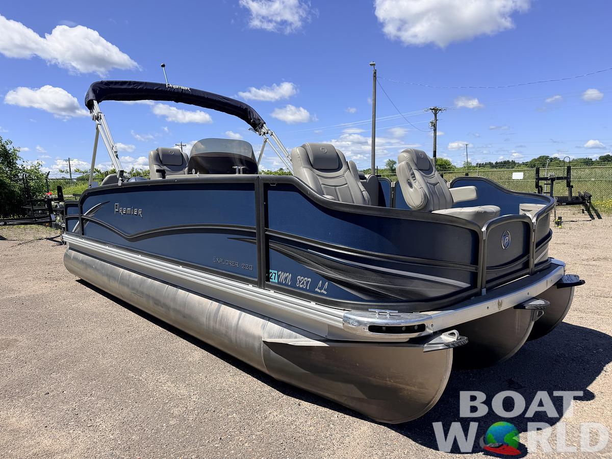 Used 2016 Premier 220 Explorer Tritoon & 175HP Yamaha 4Stroke - $39,995