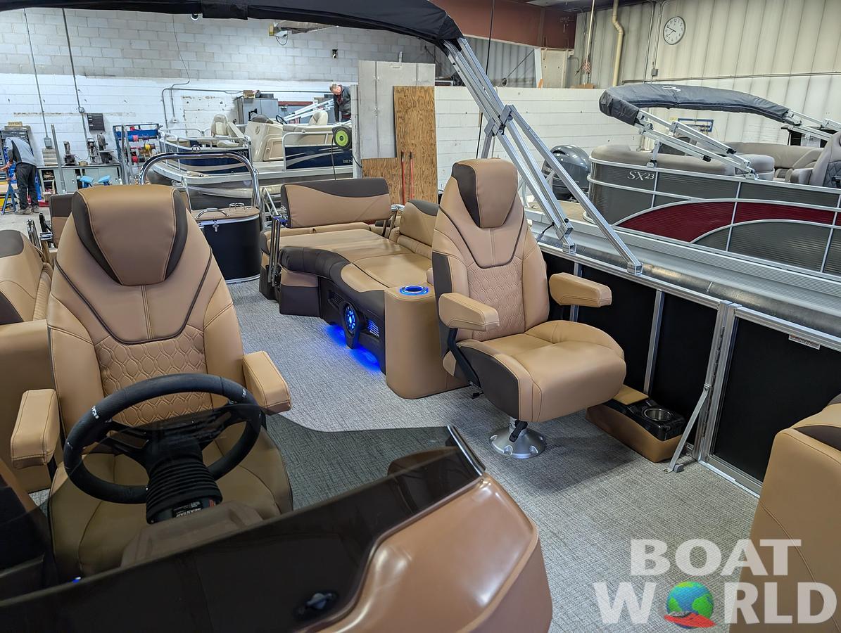 2025 Tahoe Pontoons LTZ 2385 Quad Lounge Shift Flip Tritoon & Honda 4-Stroke EFI