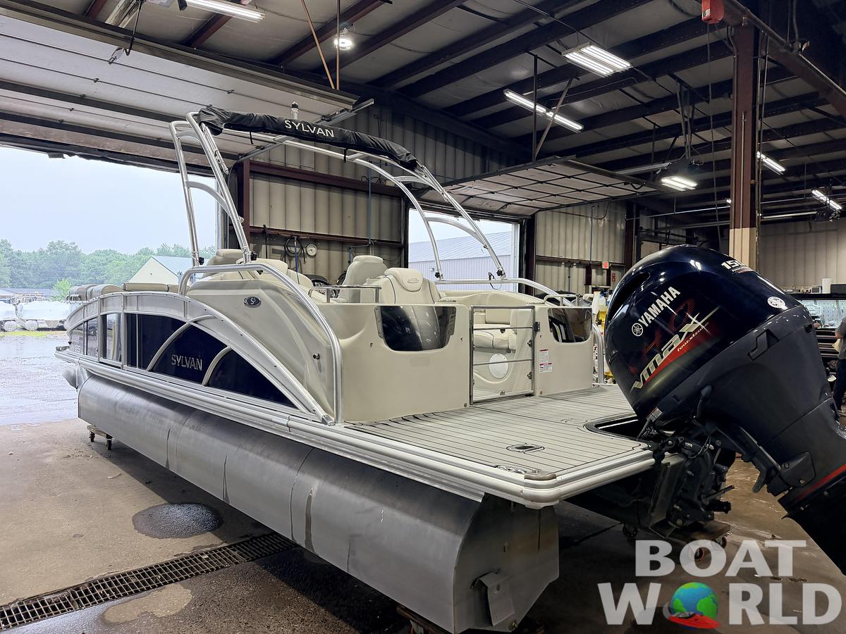 Used 2017 Sylvan S3 Rear Lounge with Sport Tower & 150HP Yamaha SHO VMAX - $39,995