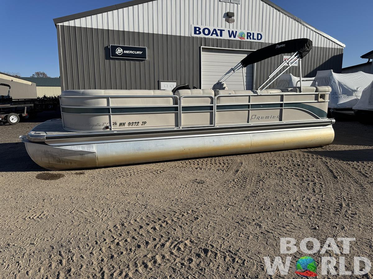 Used 2003 Premier 230 Grand Majestic Tri-toon Pontoon & 200HP Honda 4-Stroke EFI