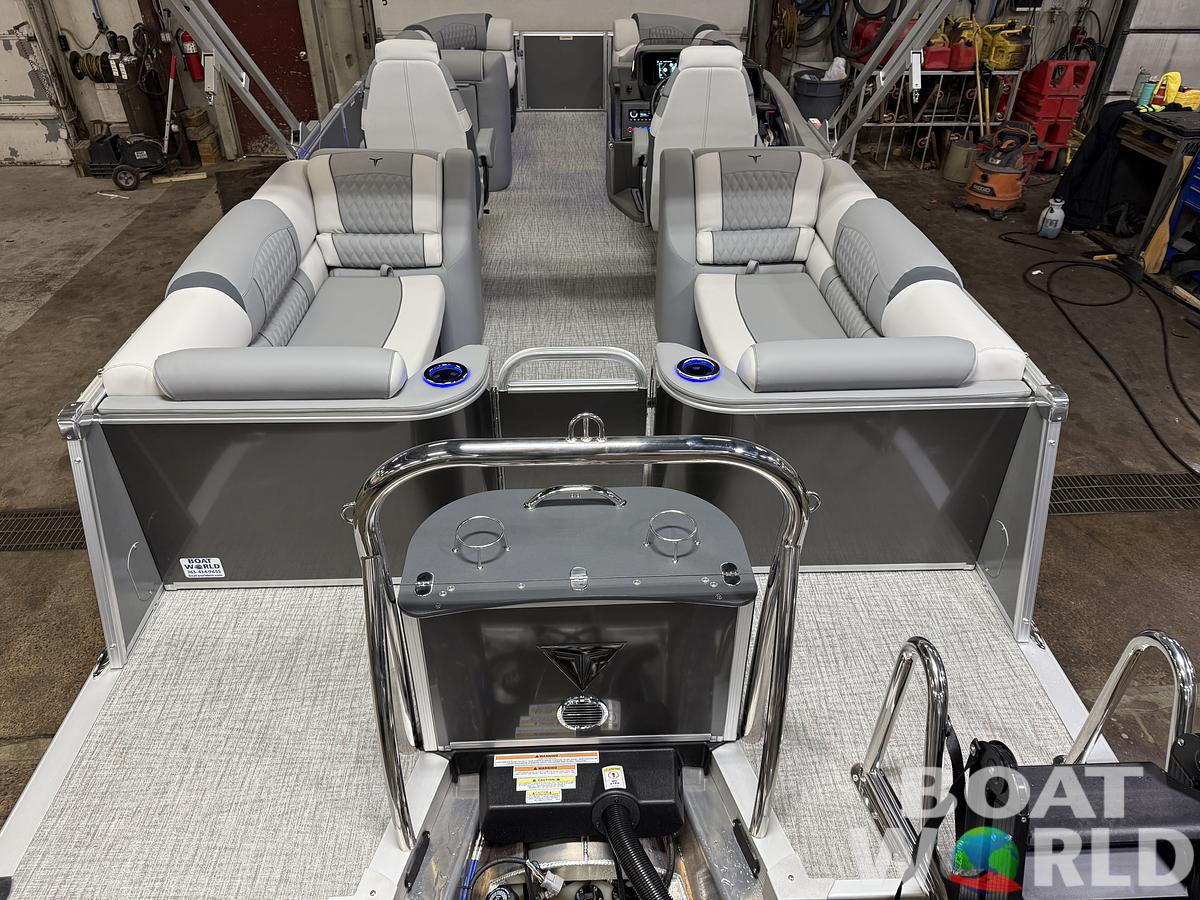 2025 Tahoe Pontoons Cascade 2385 Quad Lounge Tritoon & Honda 4-Stroke EFI