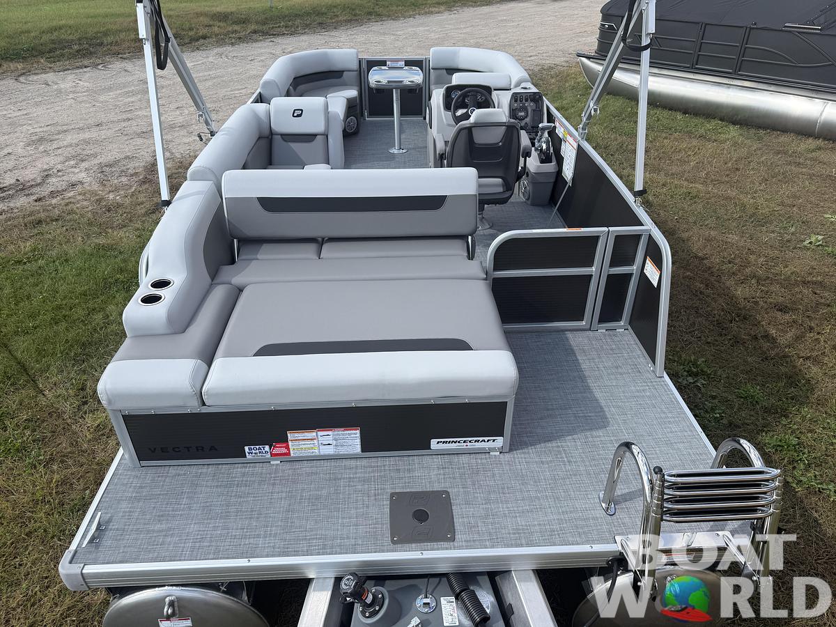 2026 Princecraft Vectra 21 RL Swingback Lounge Pontoon & Mercury 4-Stroke EFI