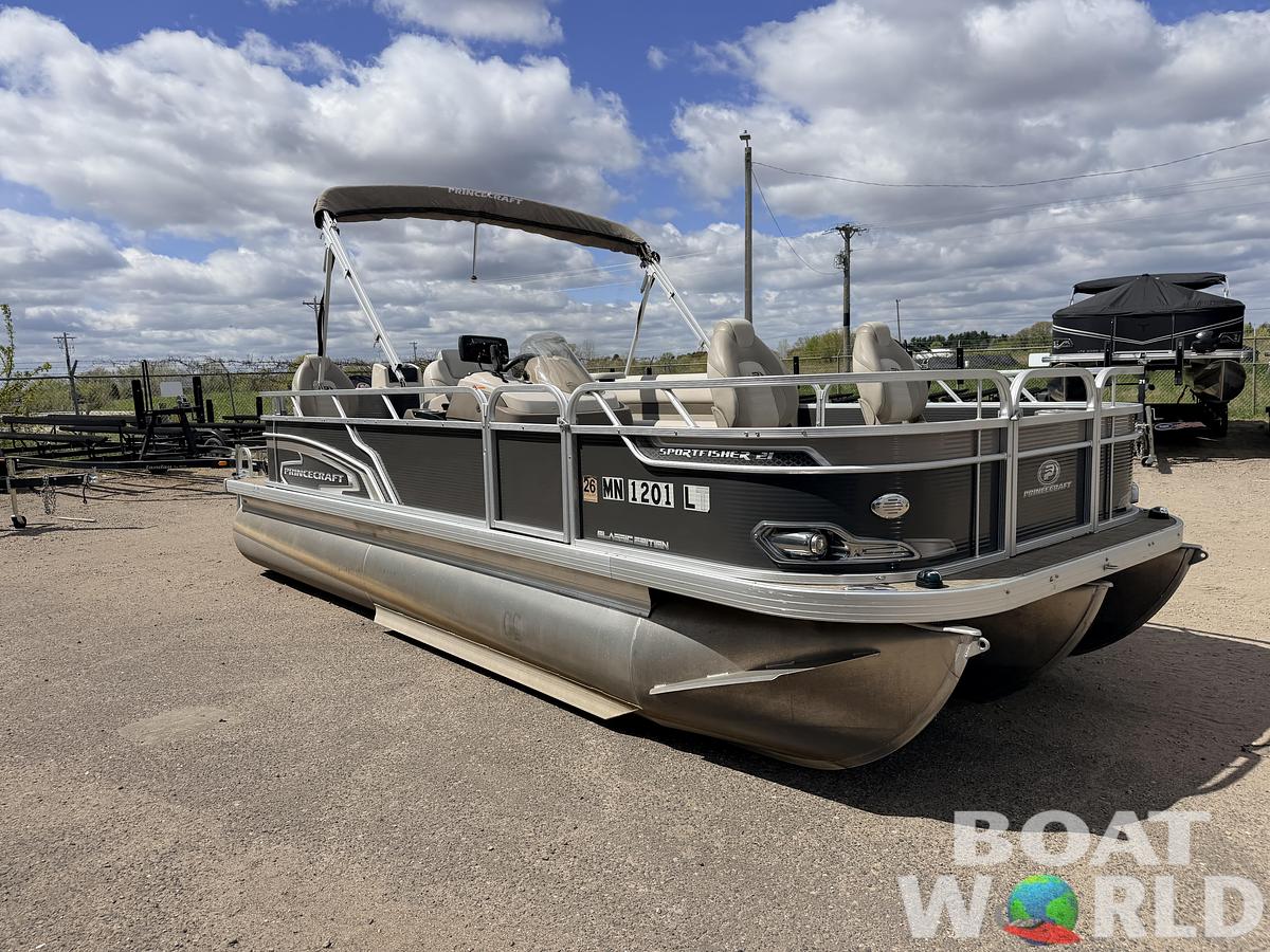 Used 2018 Princecraft Sportfisher 21 4-S Tritoon & 115HP Mercury ProXS -$32,995