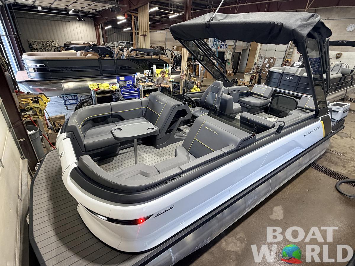 Used 2023 Manitou 220 Explore Tritoon & 150HP Rotax -$39,995