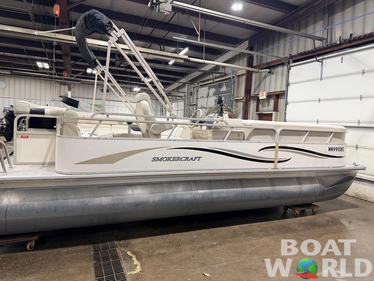 Used 2006 SmokerCraft 8522 Cruise Pontoon & 60HP Yamaha 4-Stroke - $14,995