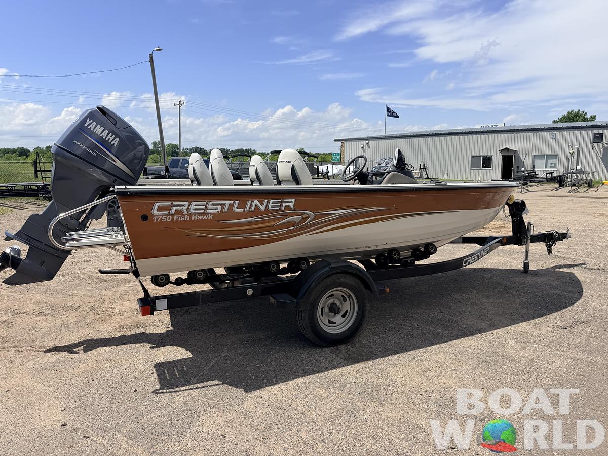 Used 2008 Crestliner 1750 Fish Hawk & 90HP Yamaha 4Stroke - $12,995