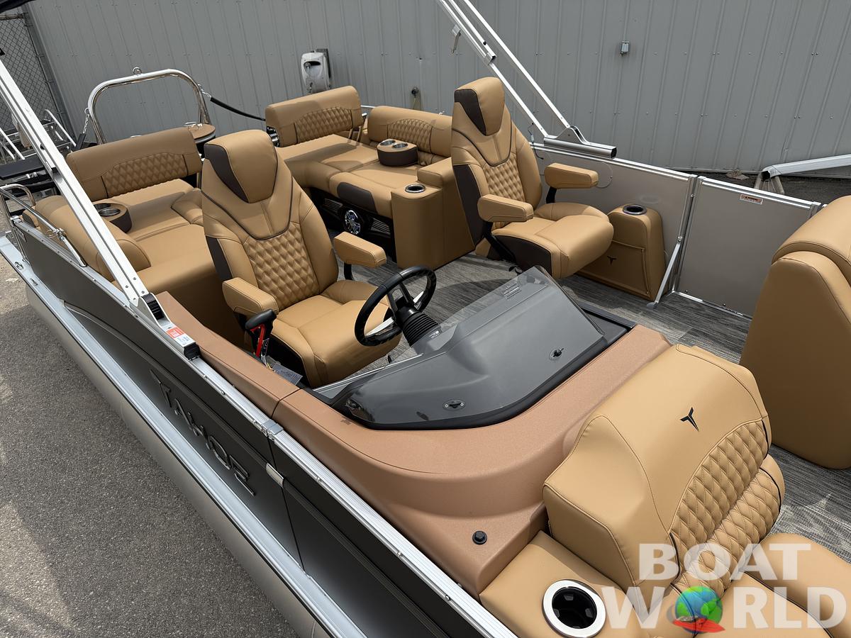 2025 Tahoe Pontoons Cascade 2385 Quad Lounge Shift Tritoon & Honda 4-Stroke EFI