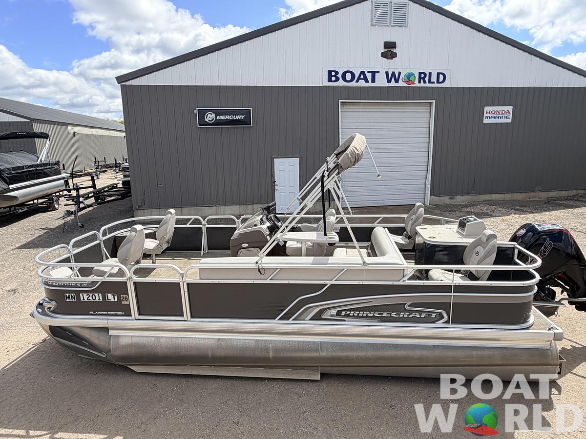 Used 2018 Princecraft Sportfisher 21 4-S Tritoon & 115HP Mercury ProXS -$32,995