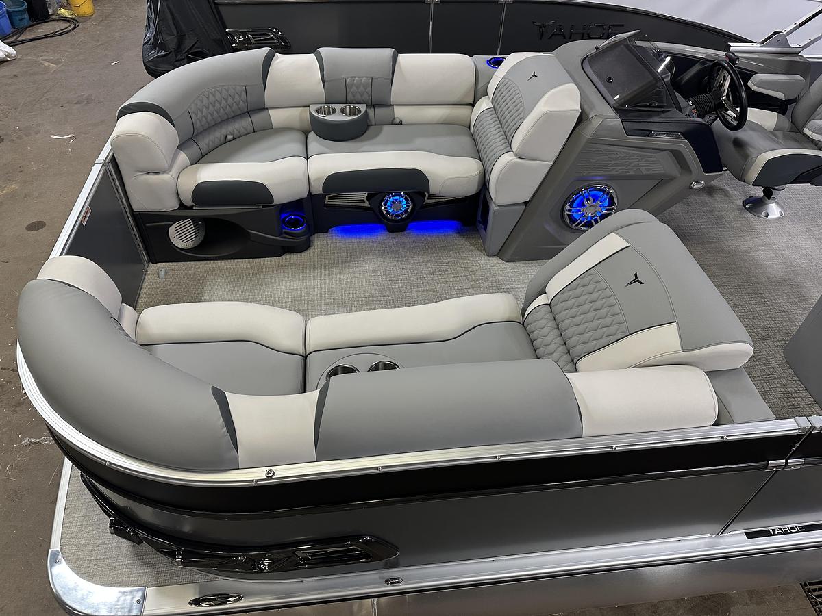 2025 Tahoe Pontoons Cascade 2385 Cruise Rear Bench Tritoon & Honda 225HP 4-Stroke EFI