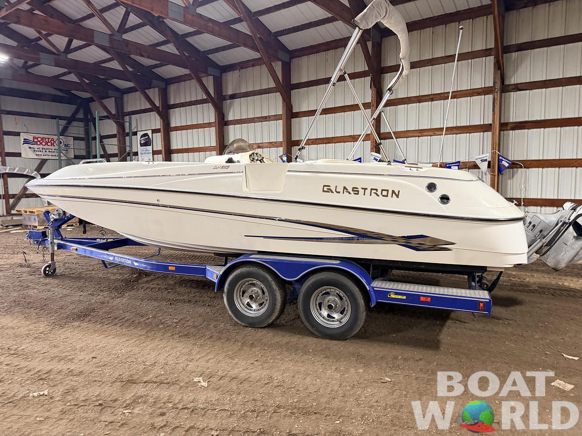 Used 2003 Glastron DX215 Deck Boat & 220HP 5.0L Volvo/Penta with Tandem Axle Trailer -$9,995
