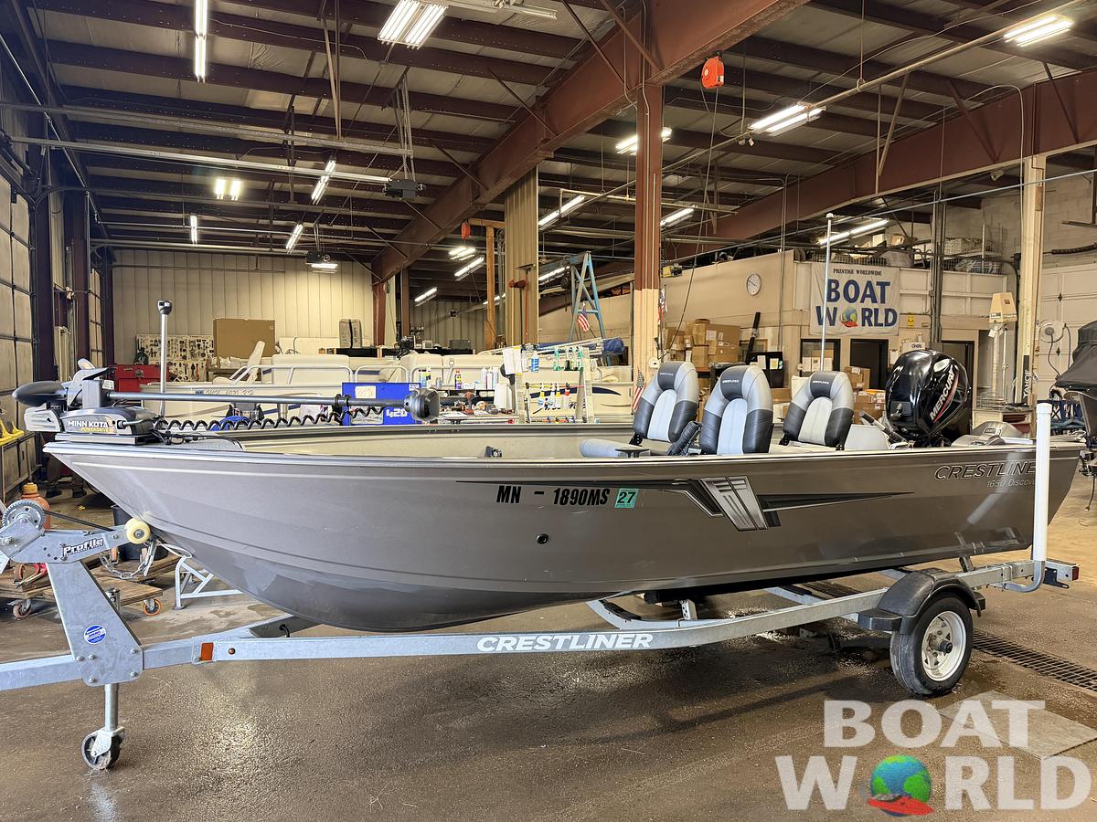Used 2021 Crestliner 1650 Discovery Aluminum Fishing Boat - $13,995