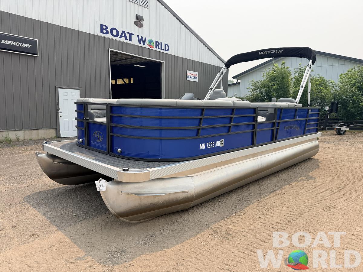 Used 2021 Montego Bay 8522 Fish & Cruise Deluxe Pontoon & 90HP Honda 4Stroke -$29,995