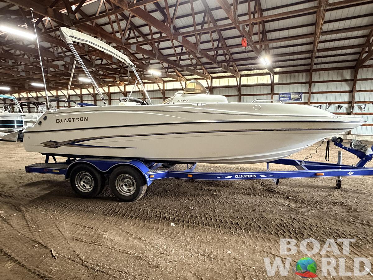 Used 2003 Glastron DX215 Deck Boat & 220HP 5.0L Volvo/Penta with Tandem Axle Trailer -$9,995