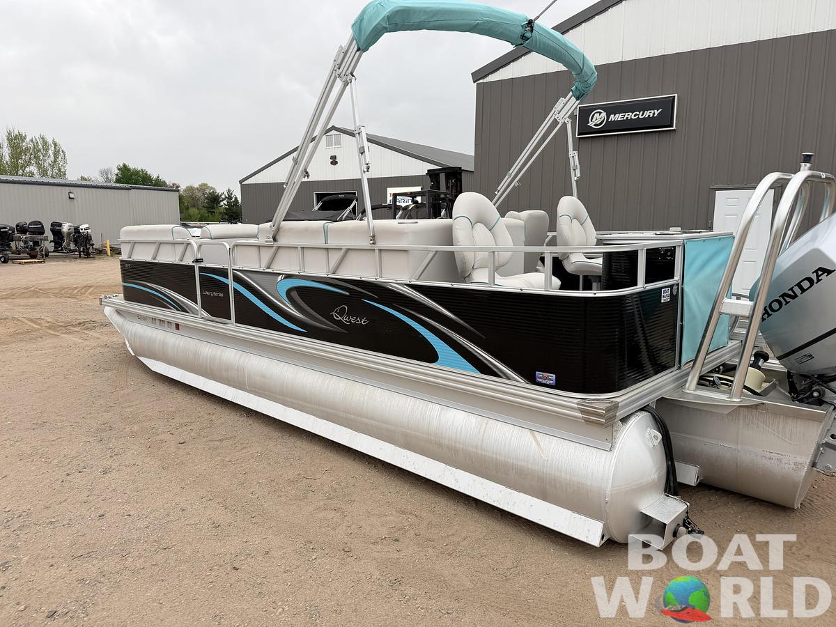 Used 2019 Qwest 822 Fish & Cruise Tritoon & 150HP Honda 4Stroke - $39,995