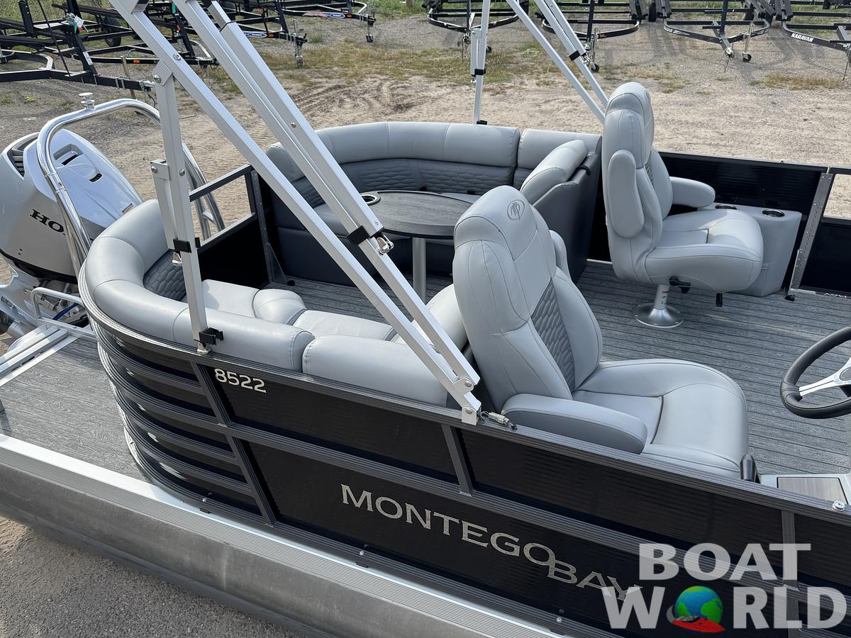 Used 2023 Montego Bay 8522 Quad Lounge Pontoon with 115HP Honda Fourstroke EFI