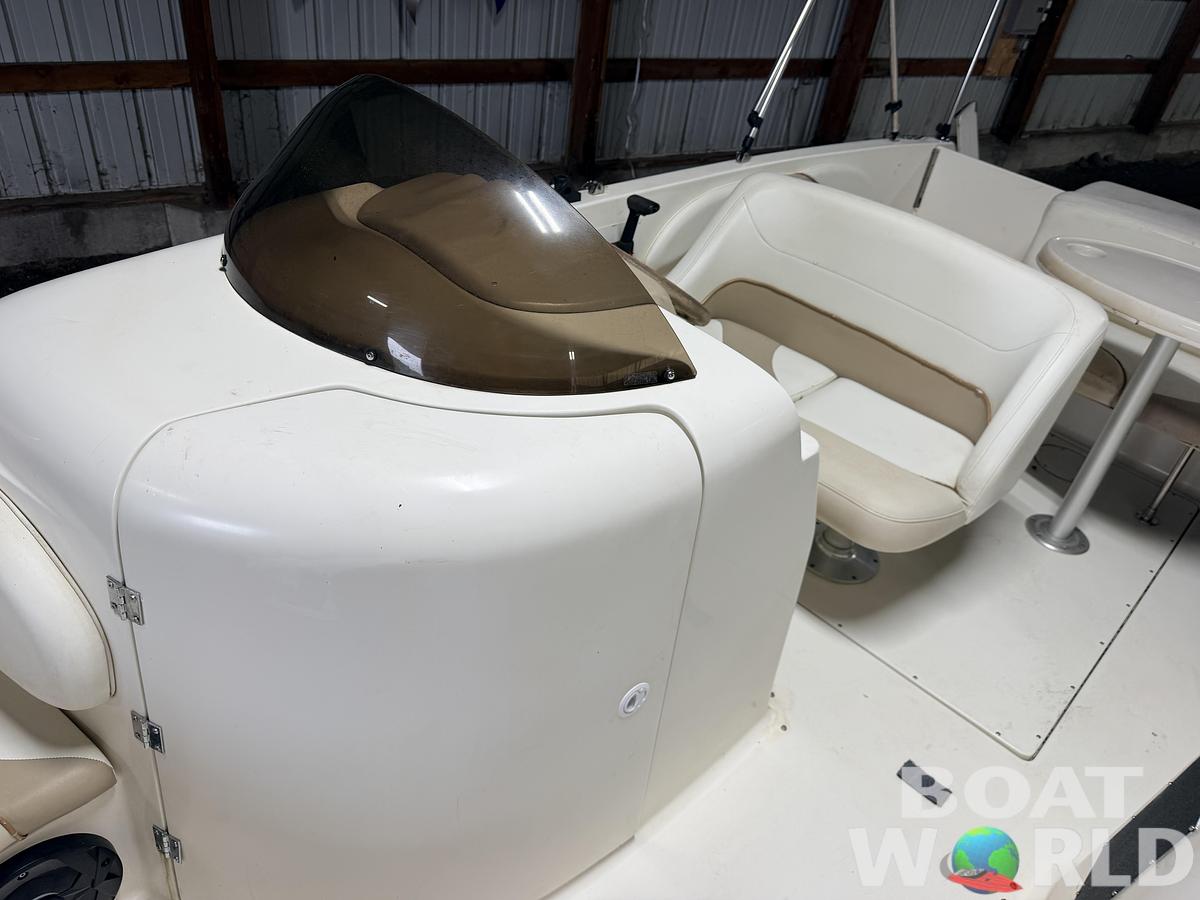 Used 2003 Glastron DX215 Deck Boat & 220HP 5.0L Volvo/Penta with Tandem Axle Trailer -$9,995
