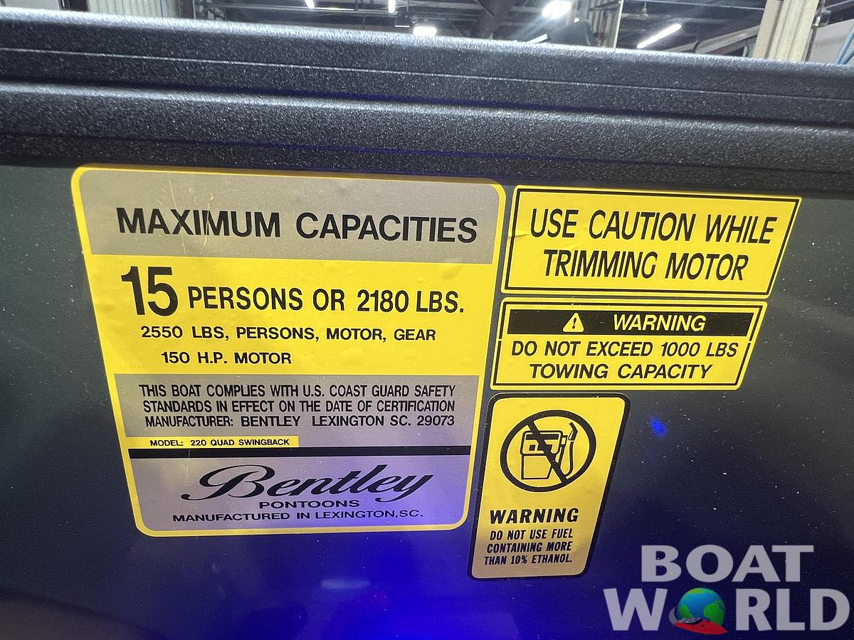 2026 Bentley Legacy 220 QSB Swingback $43995