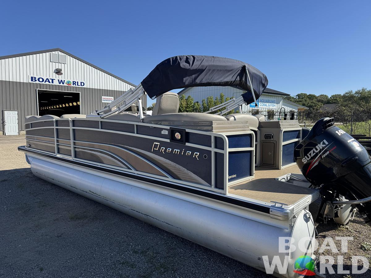 Used 2013 Premier 250 Intrigue Pontoon with 140HP Suzuki Fourstroke EFI
