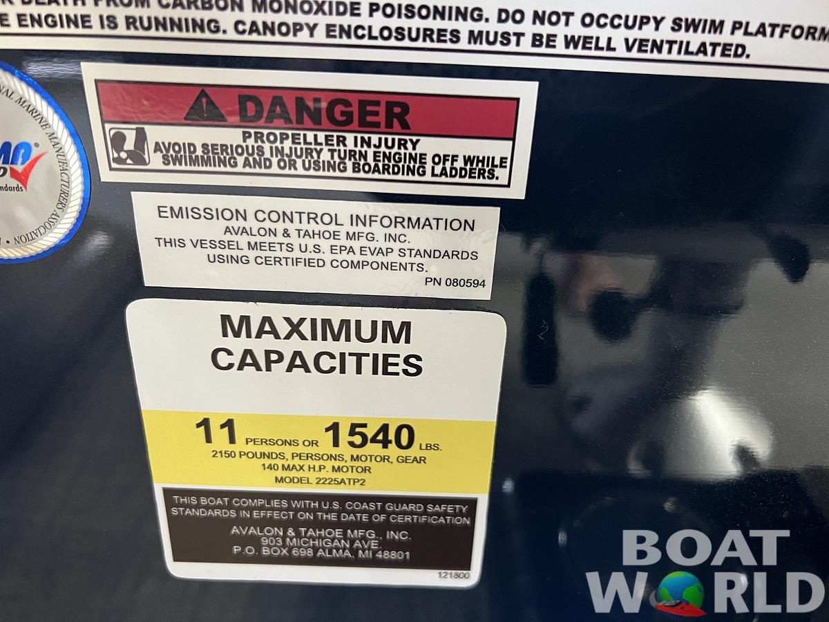 2026 Tahoe Pontoons Sport 2385 Rear Fish & Honda 4-Stroke EFI
