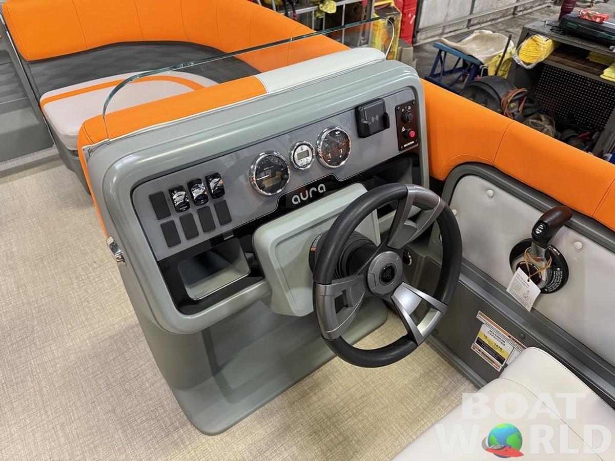 2025 Tahoe Pontoons Aura 1985 Quad Lounge & 50HP 4-Stroke EFI