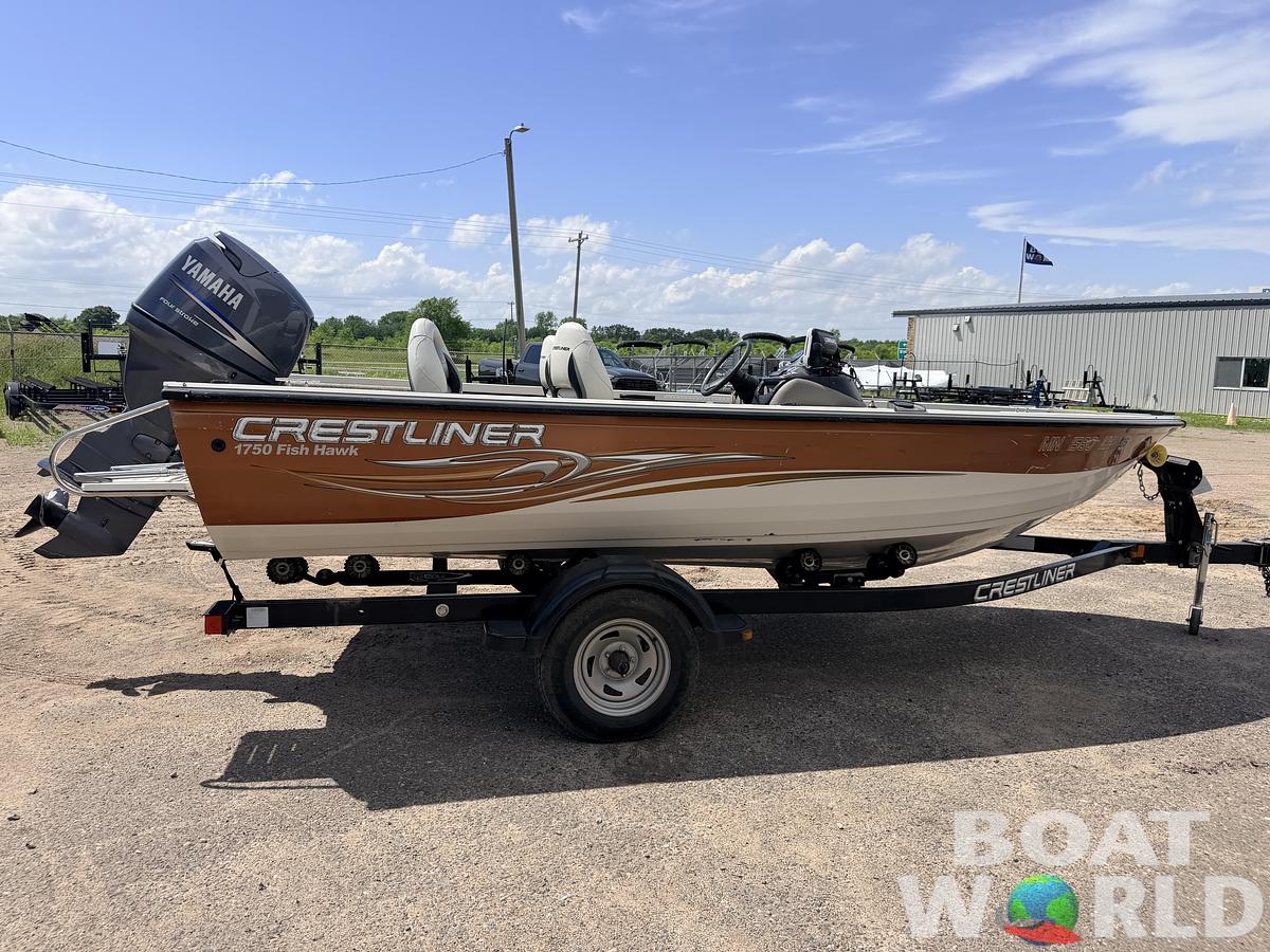 Used 2008 Crestliner 1750 Fish Hawk & 90HP Yamaha 4Stroke - $12,995