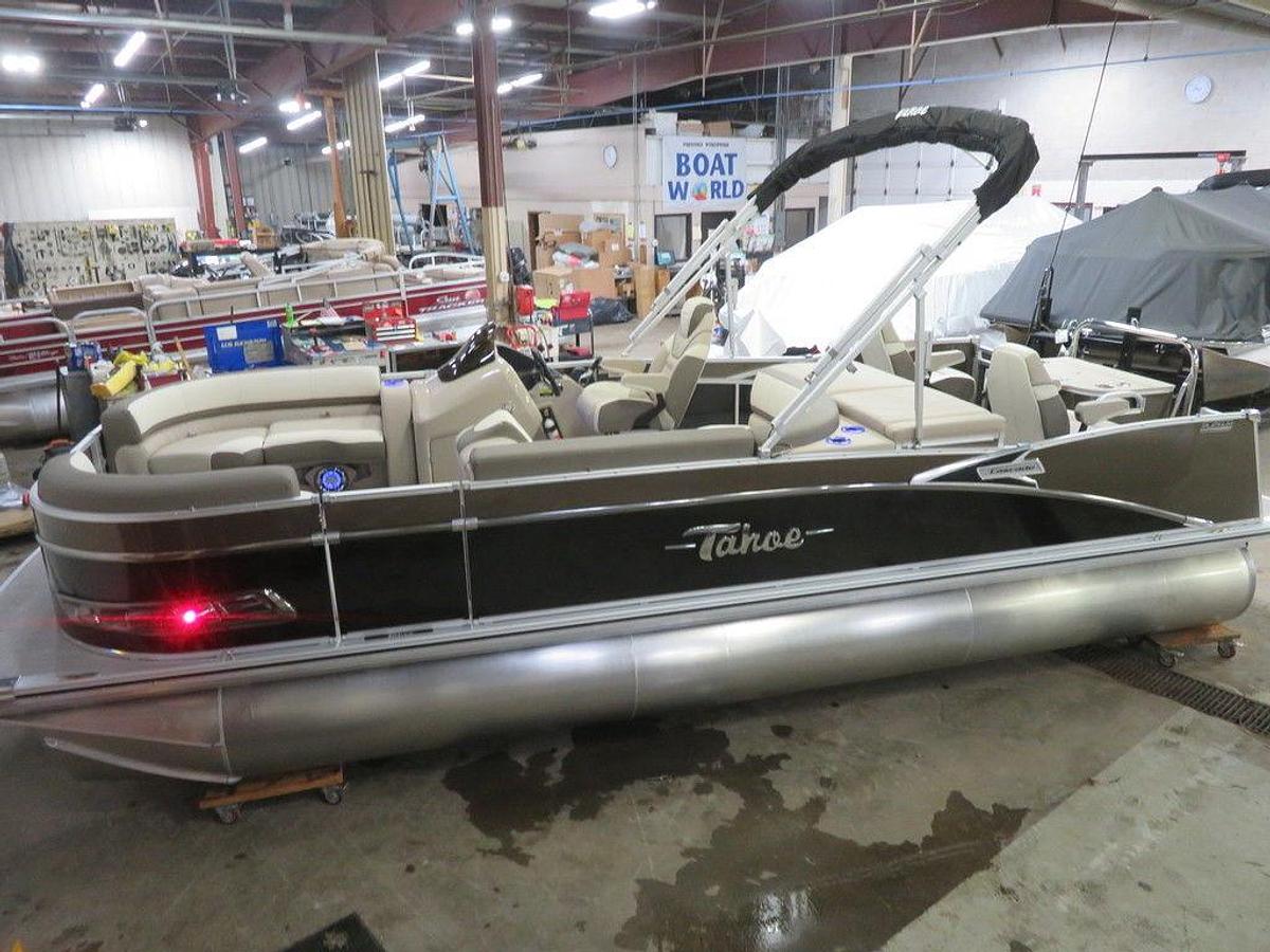 Used 2023 Tahoe Pontoons Cascade 2385 Rear Fish Tritoon & 150HP 4-Stroke EFI
