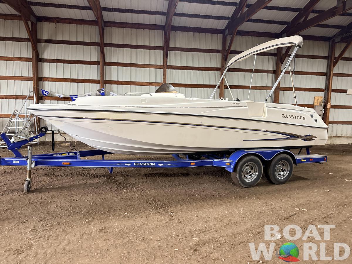 Used 2003 Glastron DX215 Deck Boat & 220HP 5.0L Volvo/Penta with Tandem Axle Trailer -$9,995