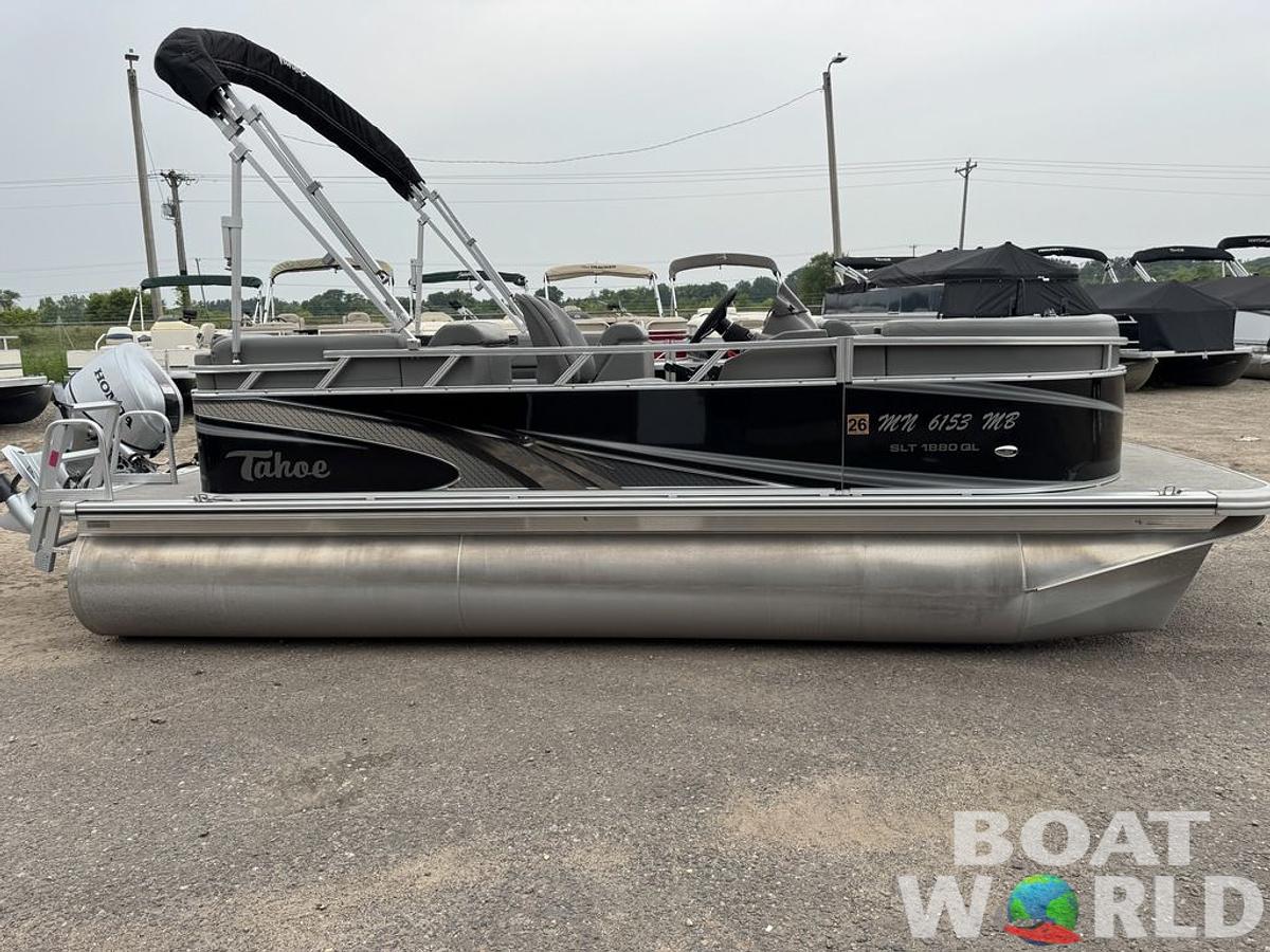 Used 2021 Tahoe Pontoons SLT 18' Quad Lounge & Honda 60HP 4-Stroke EFI
