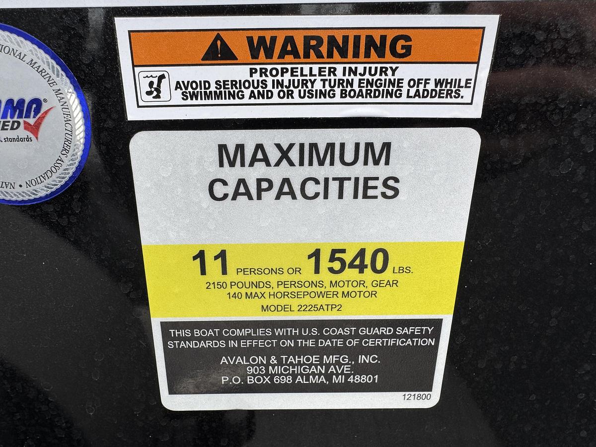 Used 2023 Tahoe Pontoons LTZ 2385 Elite Cruise & Honda 115HP 4-Stroke EFI