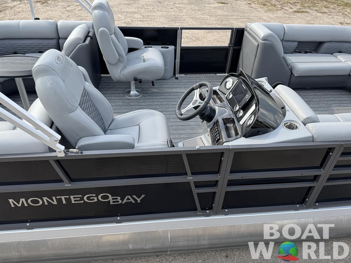 Used 2023 Montego Bay 8522 Quad Lounge Pontoon with 115HP Honda Fourstroke EFI
