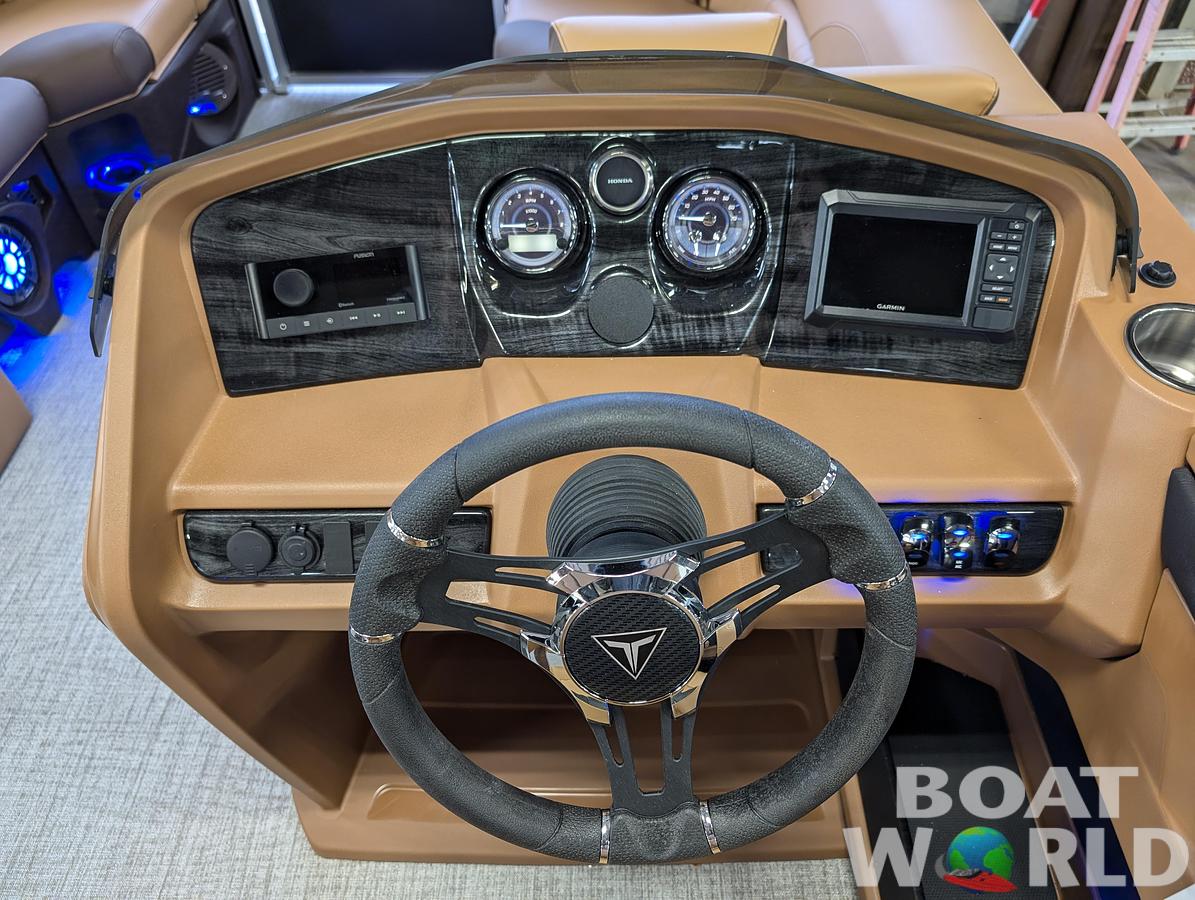 2025 Tahoe Pontoons LTZ 2385 Quad Lounge Shift Flip Tritoon & Honda 4-Stroke EFI