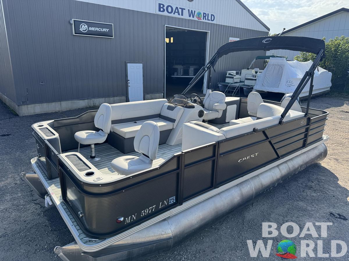 Used 2017 Crest  200 Pontoon with 115HP Yamaha Fourstroke EFI
