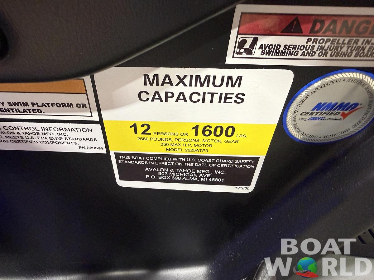 2026 Tahoe Pontoons Cascade 2385 Swingback (VRB) Tritoon & Honda 4-Stroke EFI