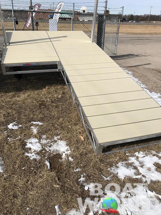 Aluminum Dock "Roll In" L8 Platform Dock w/ Aluminum Decking
