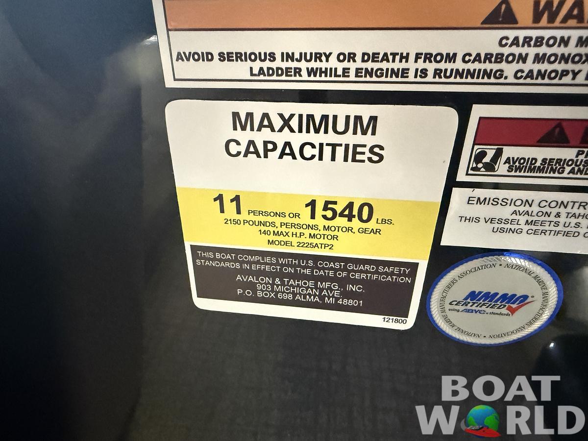 2026 Tahoe Pontoons Sport 2385 Rear Fish & Honda 4-Stroke EFI