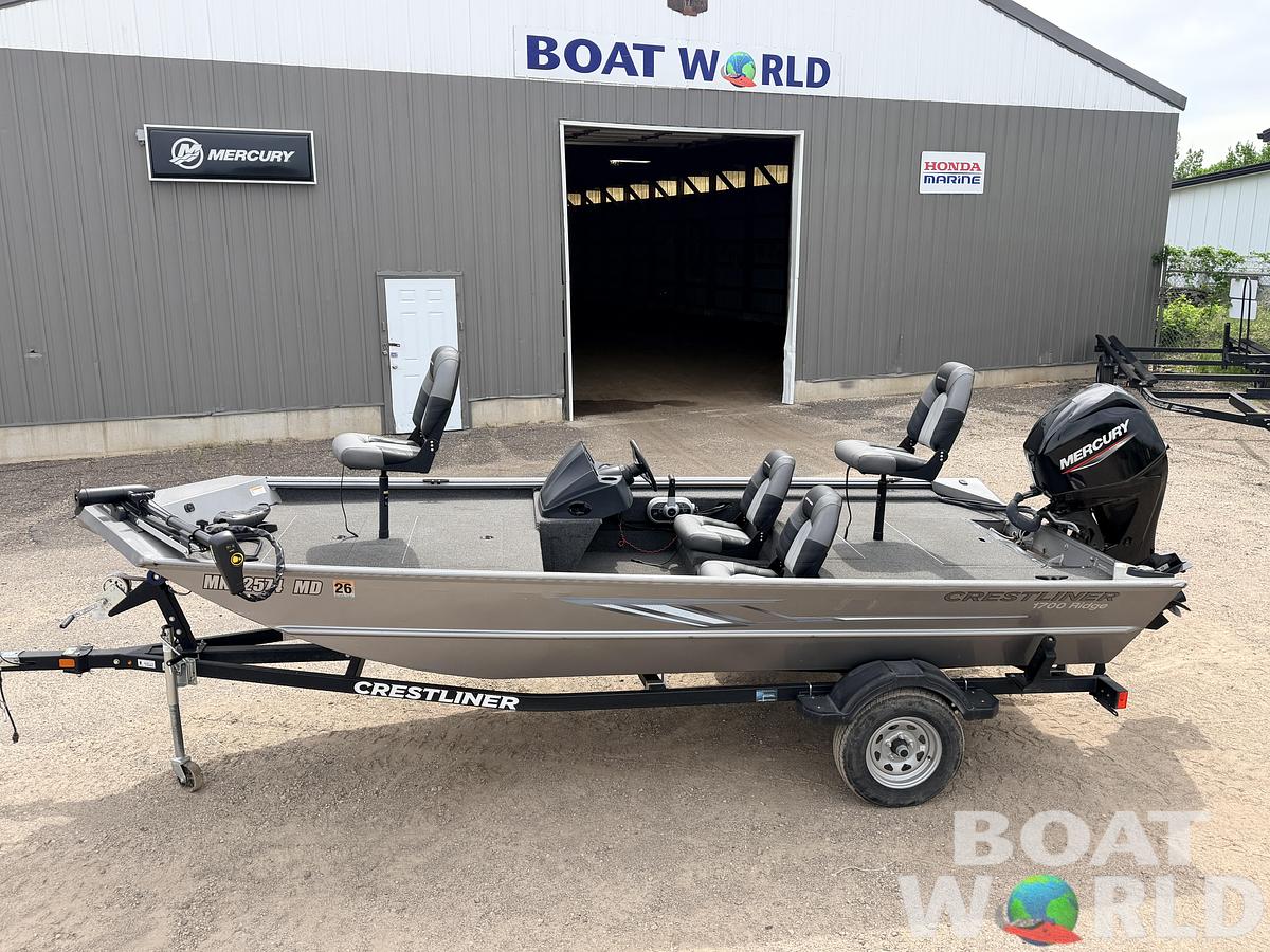 Used 2021 Crestliner 1700 Ridge & 40HP Mercury 4Stroke - $15,995