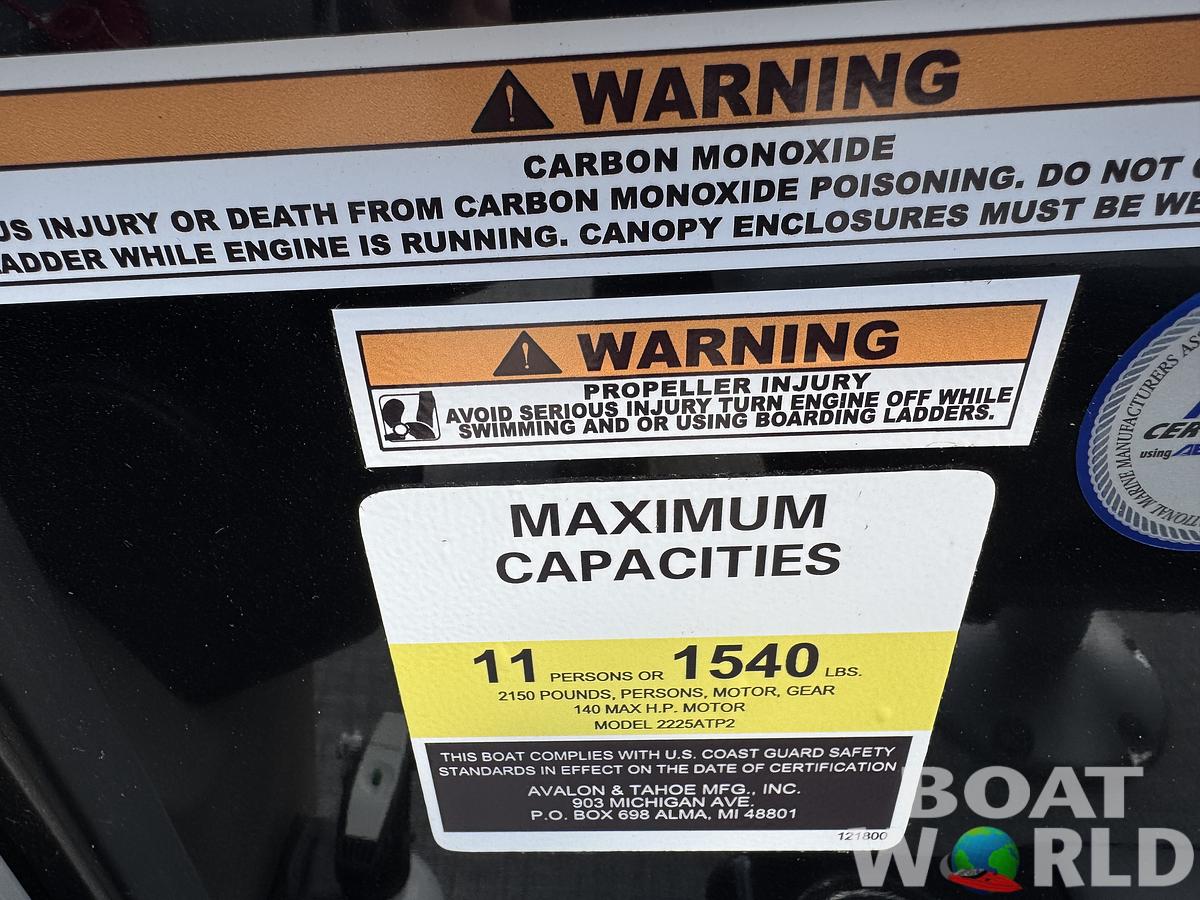 2025 Tahoe Pontoons GEOfish 2385 Rear Fish & Honda 4-Stroke EFI