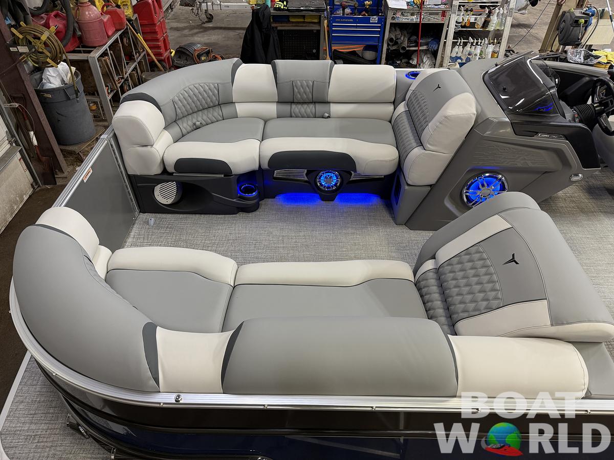 2025 Tahoe Pontoons Cascade 2385 Quad Lounge Tritoon & Honda 4-Stroke EFI
