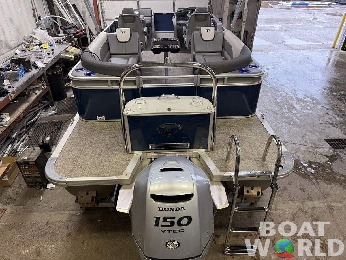 Used 2022 Tahoe Pontoons LTZ 2385 Quad Lounge Tritoon Pontoon & Honda 4-Stroke EFI