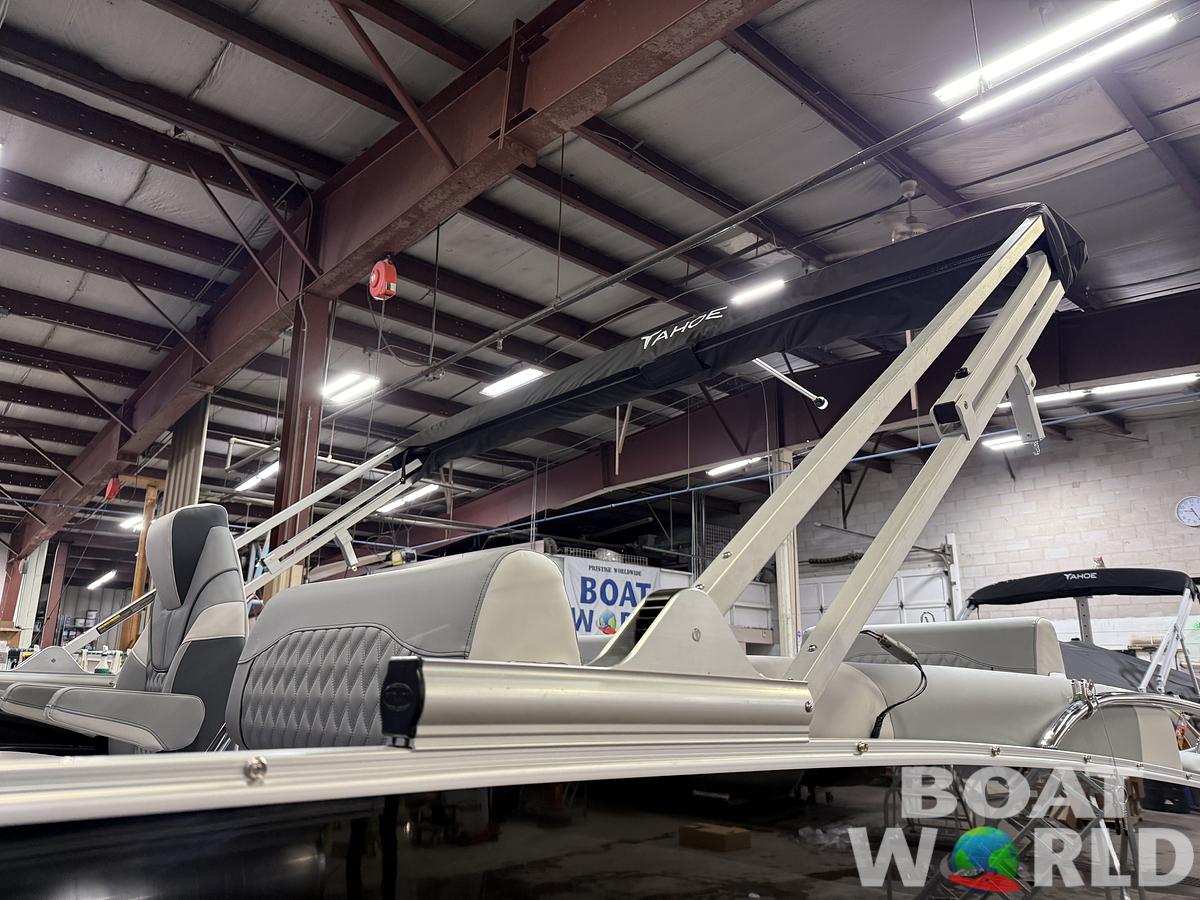 2025 Tahoe Pontoons Cascade 2385 Quad Lounge Shift Flip Tritoon & Honda 4-Stroke EFI