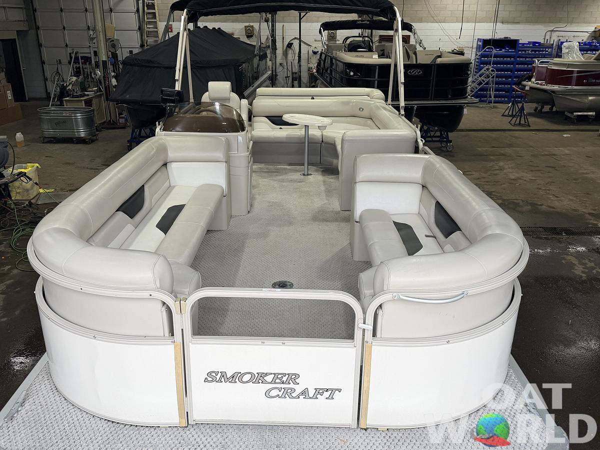 Used 2006 SmokerCraft 8522 Cruise Pontoon & 60HP Yamaha 4-Stroke - $14,995