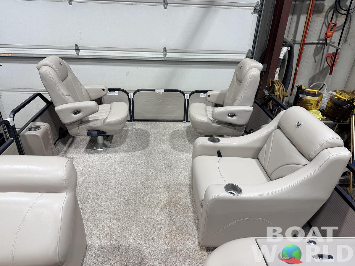 Used 2007 Premier 251 Cast-a-Way Fish & Cruise Pontoon & 115HP Mercury 4Stroke - $19,995