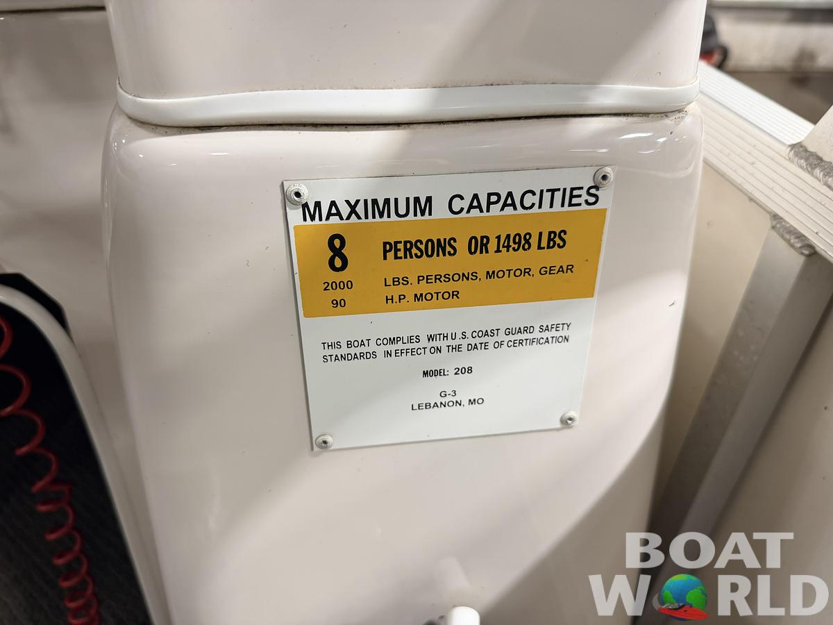 Used 2007 G3 SunCatcher 208 Cruise