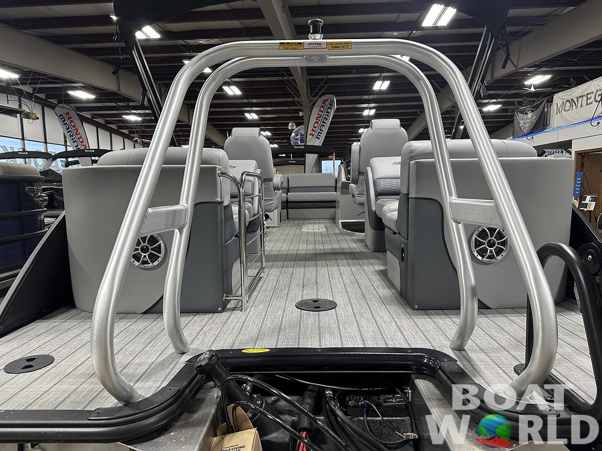 2025 Bentley Pontoons Elite 223 Admiral Quad Lounge Tritoon & Honda 4-Stroke EFI