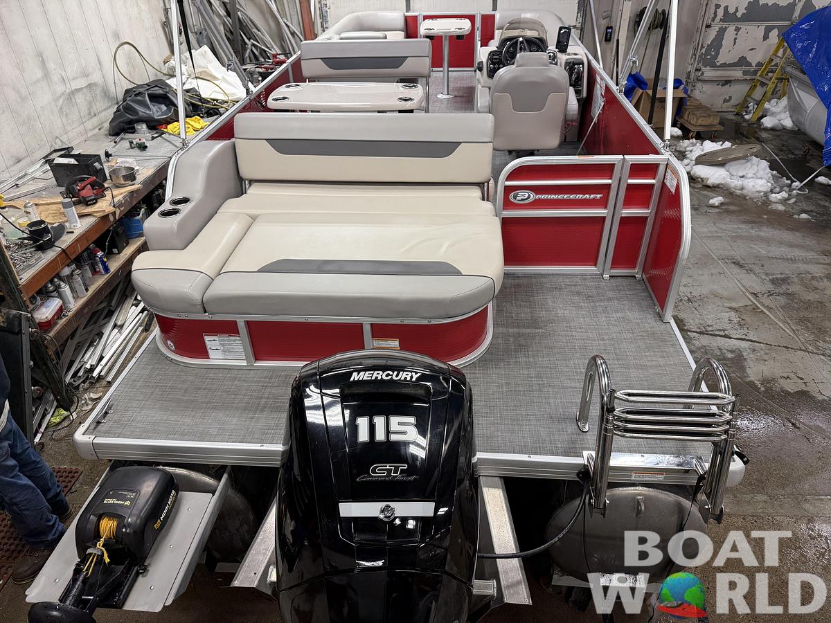 Used 2021 Princecraft Vectra 23 RL Dinette Swingback Pontoon & 115HP