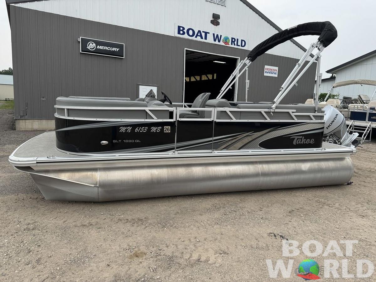 Used 2021 Tahoe Pontoons SLT 18' Quad Lounge & Honda 60HP 4-Stroke EFI