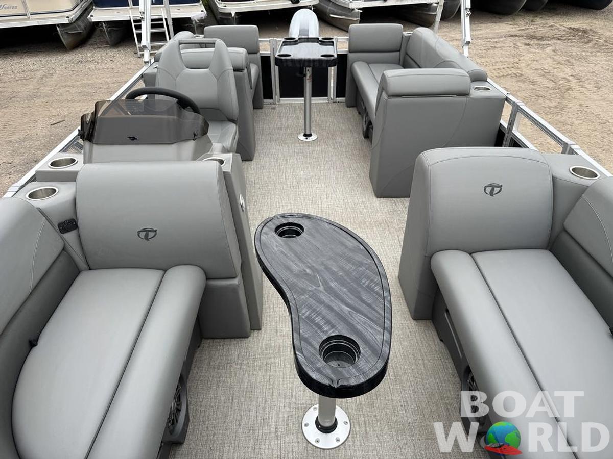 Used 2021 Tahoe Pontoons SLT 18' Quad Lounge & Honda 60HP 4-Stroke EFI