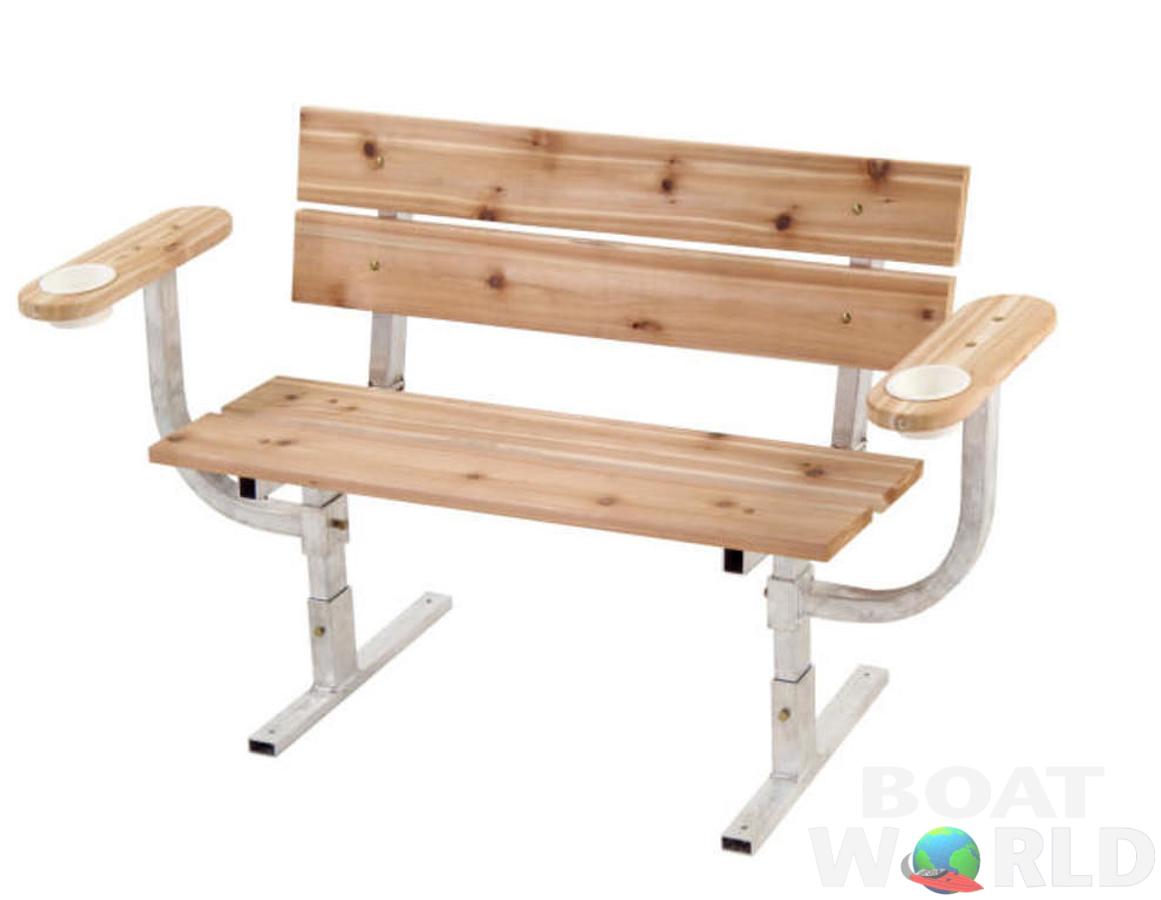 Dock Accessories Cedar Dock Bench
